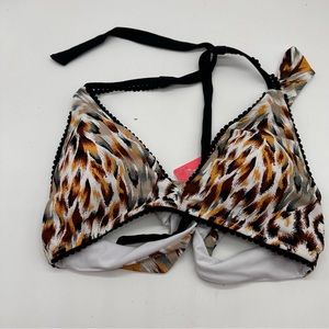 Heat Triangle Animal Print Bikini Top medium